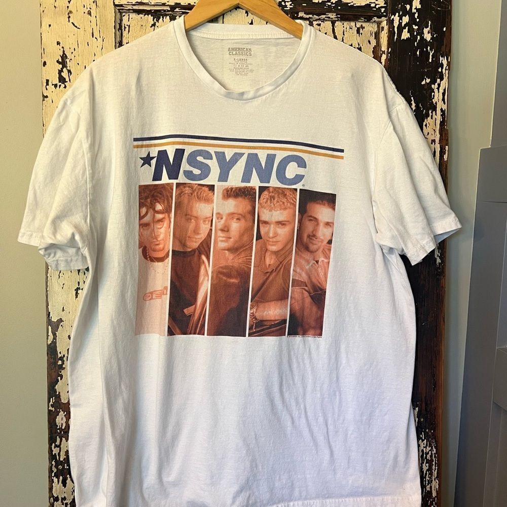 Retro *NSYNC picture shirt American Classic unisex size XL.